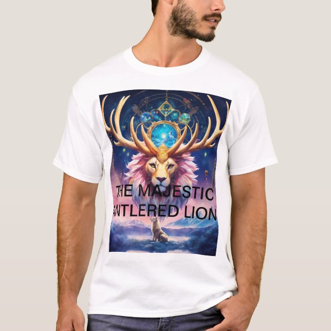CAMISETA O MAJESTIC ANTLER LION (Frente)