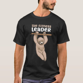 Camiseta O Malhação Líder Funny Sloth Treinando