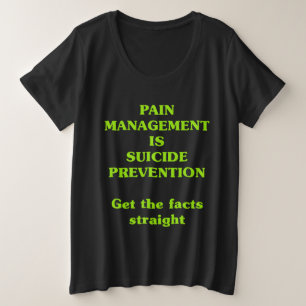 CAMISETA O MANEJO DA DOR É PREVENÇÃO DE SUICÍDIO