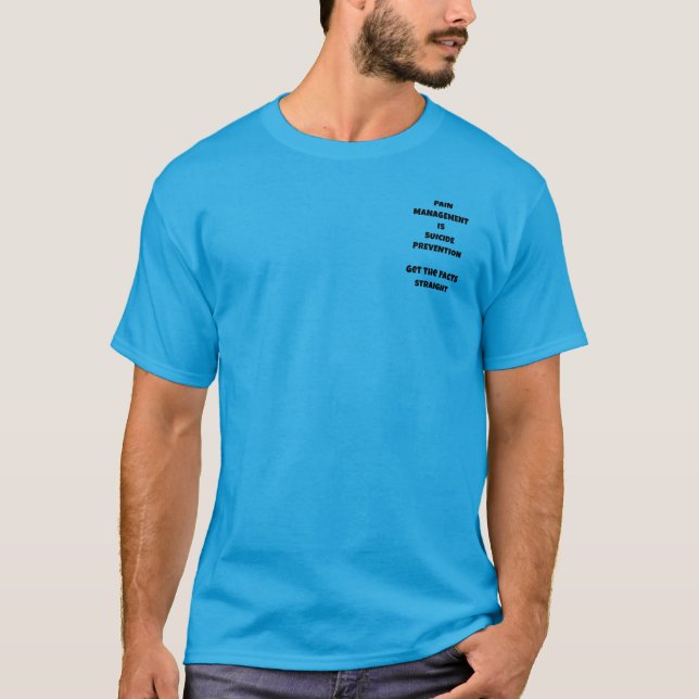 CAMISETA O MANEJO DA DOR É PREVENÇÃO DO SUICÍDIO (Frente)