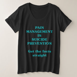CAMISETA O MANEJO DA DOR É PREVENÇÃO DO SUICÍDIO 