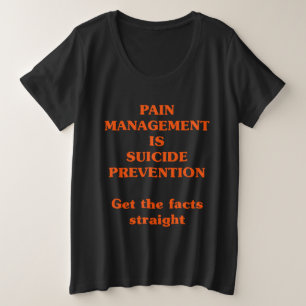 CAMISETA O MANEJO DA DOR É PREVENÇÃO DO SUICÍDIO 