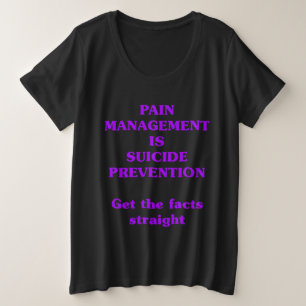 CAMISETA O MANEJO DA DOR É PREVENÇÃO DO SUICÍDIO 
