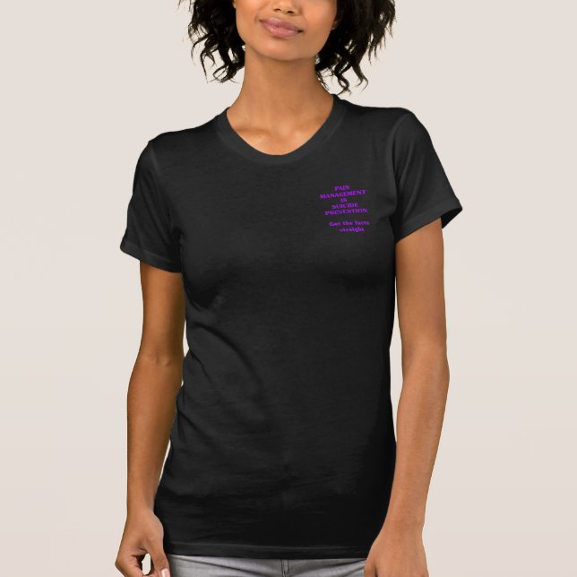 CAMISETA O MANEJO DA DOR É PREVENÇÃO DO SUICÍDIO  (Frente)