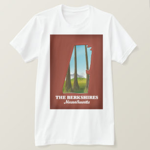 Camiseta O mapa de Berkshire Massachusetts