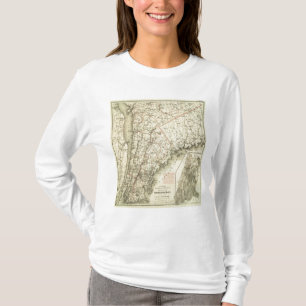 Camiseta O mapa de condução e de roda de Colton dos E.U. 2