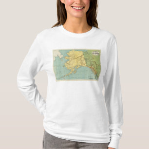 Camiseta O mapa de McNally da margem de Alaska
