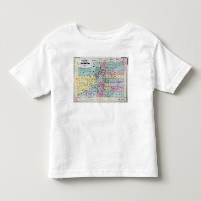 Camiseta O mapa de Thayer de Colorado (Frente)
