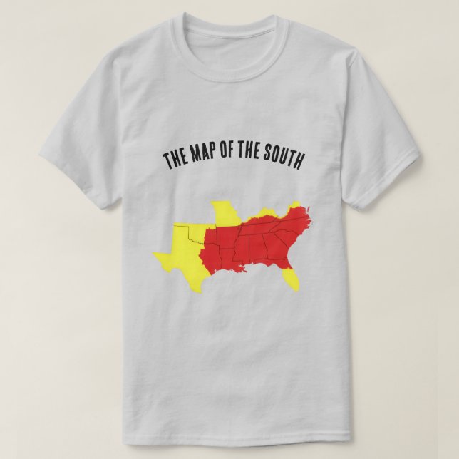 Camiseta O Mapa do Sul (Frente do Design)