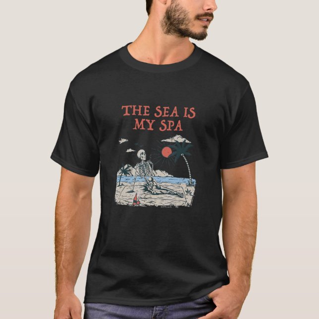 Camiseta O Mar É A Minha Reflexão Sobre O Oceano Da Meditaç (Frente)