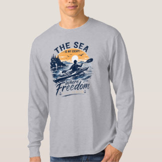 Camiseta O Mar É Minha Escapada Onde a Liberdade Começa Cam