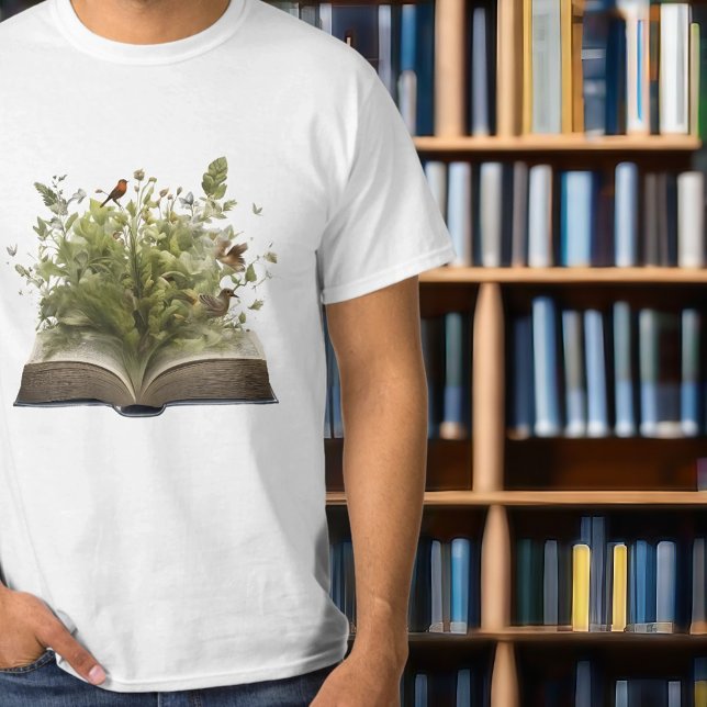Camiseta O maravilhoso livro aberto (Criador carregado)