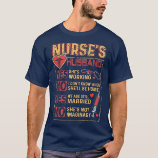 Camiseta O marido da enfermeira Tee For Husband da esposa é