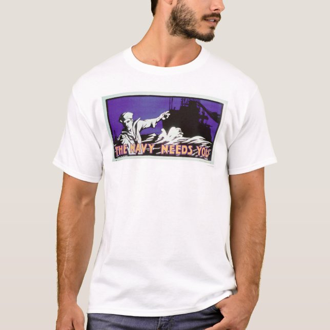 Camiseta O marinho precisa-o (US02163) (Frente)