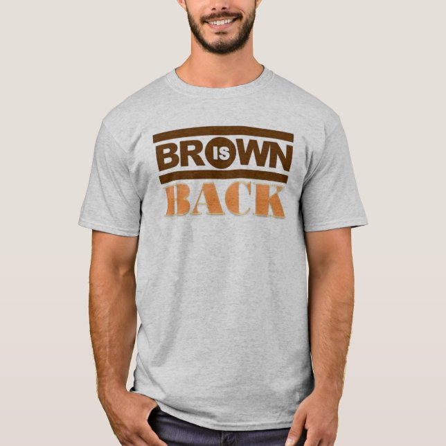 Camiseta O MARROM está para trás (Frente)