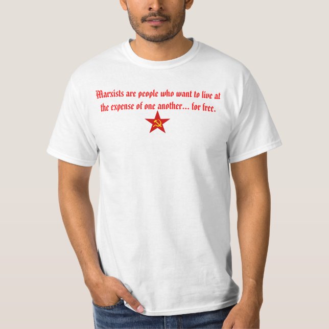 Camiseta O marxista quer viver para livre (Frente)