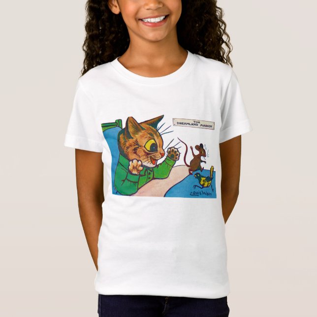 Camiseta O Mascote Dreamland, Louis Wain (Frente)