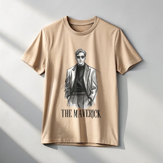 Camiseta O Maverick | Mentalidade Alfa Ousada (Criador carregado)