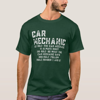 Camiseta O Mecânico de Carros Está Sempre Certo Fun diverti