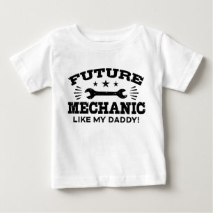 Camiseta O mecânico futuro gosta de meu pai