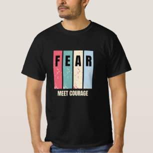 Camiseta o medo é coragem nos esportes
