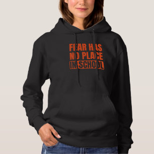 Camiseta O Medo Não Tem Lugar Na Escola Laranja 6