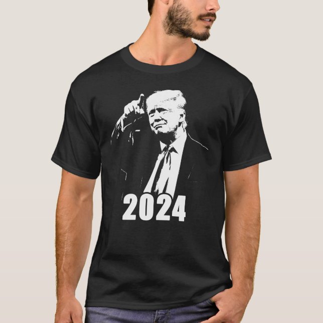 Camiseta O melhor ainda está por vir: Trump USA 2024 Graphi (Frente)