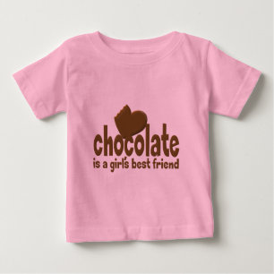 Camiseta O melhor amigo da menina do chocolate