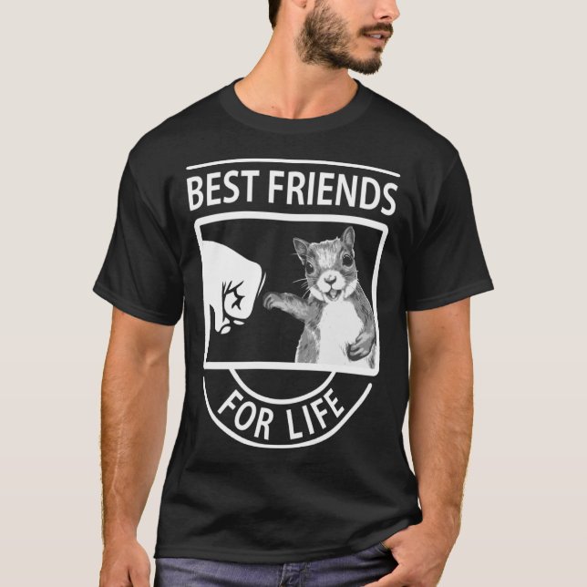 Camiseta O Melhor Amigo De Esquilo Da Vida (Frente)