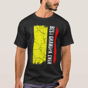 Camiseta O melhor avô belga Ever Belgium Bandeira da Padre