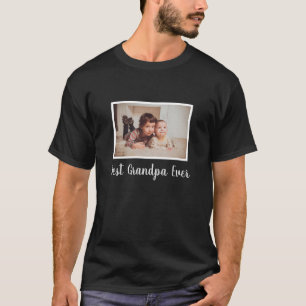 Camiseta O melhor avô de sempre, foto personalizada da fam