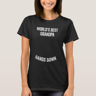 Camiseta O melhor avô do mundo faz uma impressão digital