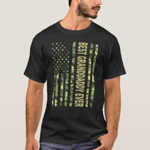 Camiseta O Melhor Avô Dos Eua Vovô De Bandeira Americano