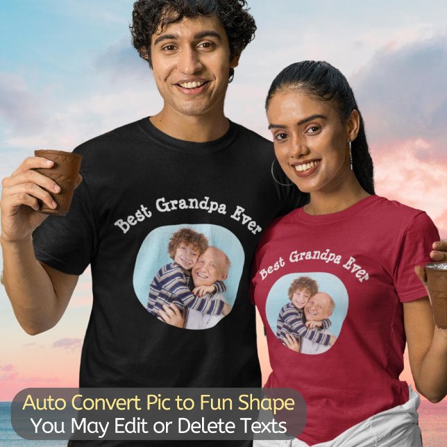 Camiseta O melhor avô já fez upload da sua foto da família  (Criador carregado)