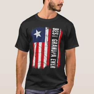 Camiseta O melhor avô liberiano de sempre, pai do avô da Li