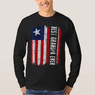 Camiseta O melhor avô liberiano, Ever Libéria Bandeira D