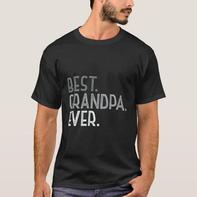 Camiseta O Melhor Avô, Presente De Aniversário Dos Avós (Frente)