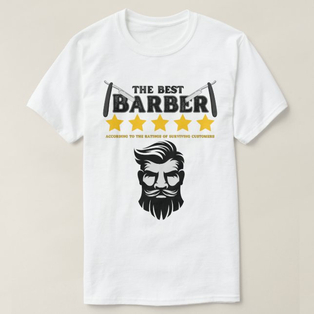 Camiseta O Melhor Barbeiro  (Frente do Design)