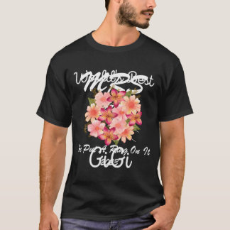 Camiseta O melhor Buquê cor-de-rosa brilhante para flores c