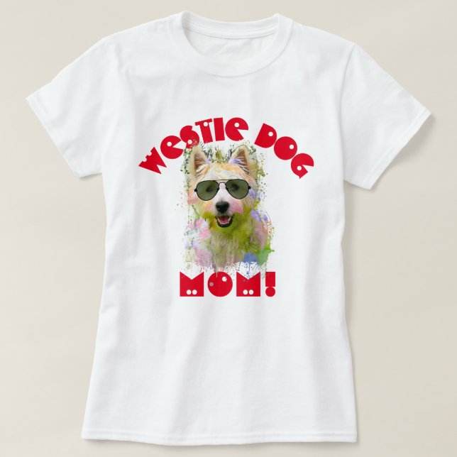 Camiseta O melhor cachorro que mamãe já passou (Frente do Design)