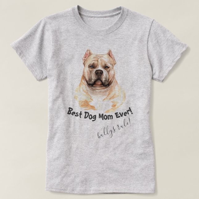 Camiseta O melhor cachorro que mamãe nunca (Frente do Design)