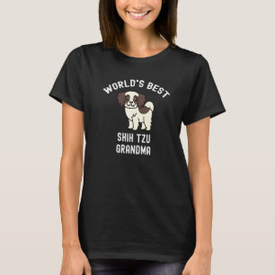Camiseta O melhor cão da vovó Shih Tzu