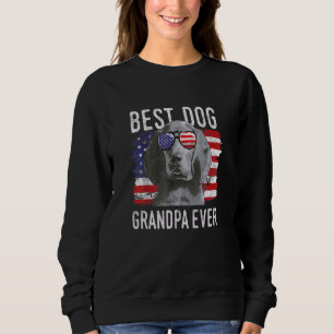 Camiseta O melhor cão de bandeira americano avô nunca Redbo