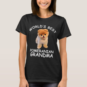 Camiseta O melhor cão de vovô popular da Pomerânia