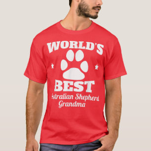 Camiseta O melhor cão pastor australiano do mundo