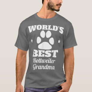 Camiseta O melhor cão rottweiler do mundo 