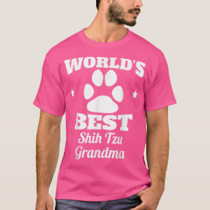 Camiseta O melhor cão Shih Tzu do mundo 