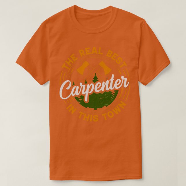 Camiseta O melhor carpinteiro da cidade (Frente do Design)