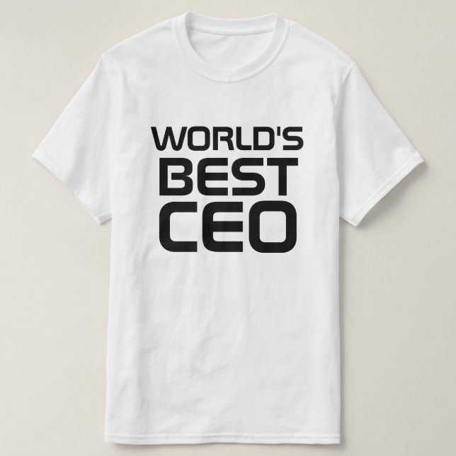 Camiseta O melhor CEO personalizado presente para chefe de  (Frente do Design)