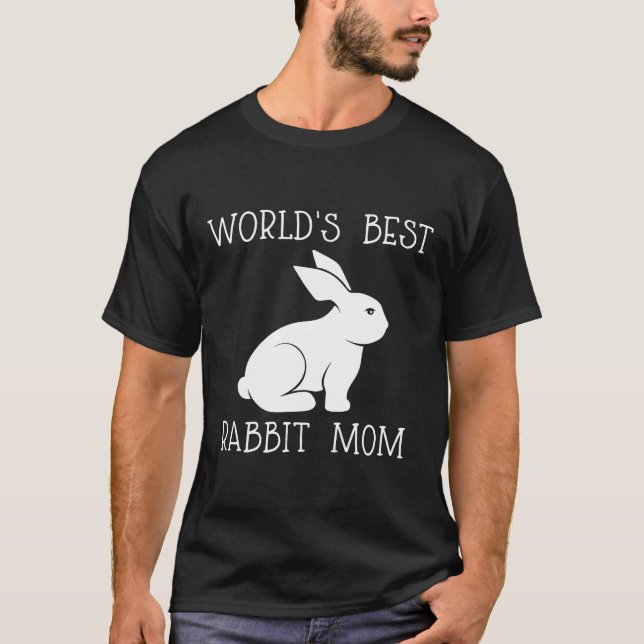 Camiseta O Melhor Coelho Do Mundo Mãe Coelho Engraçado Do D (Frente)